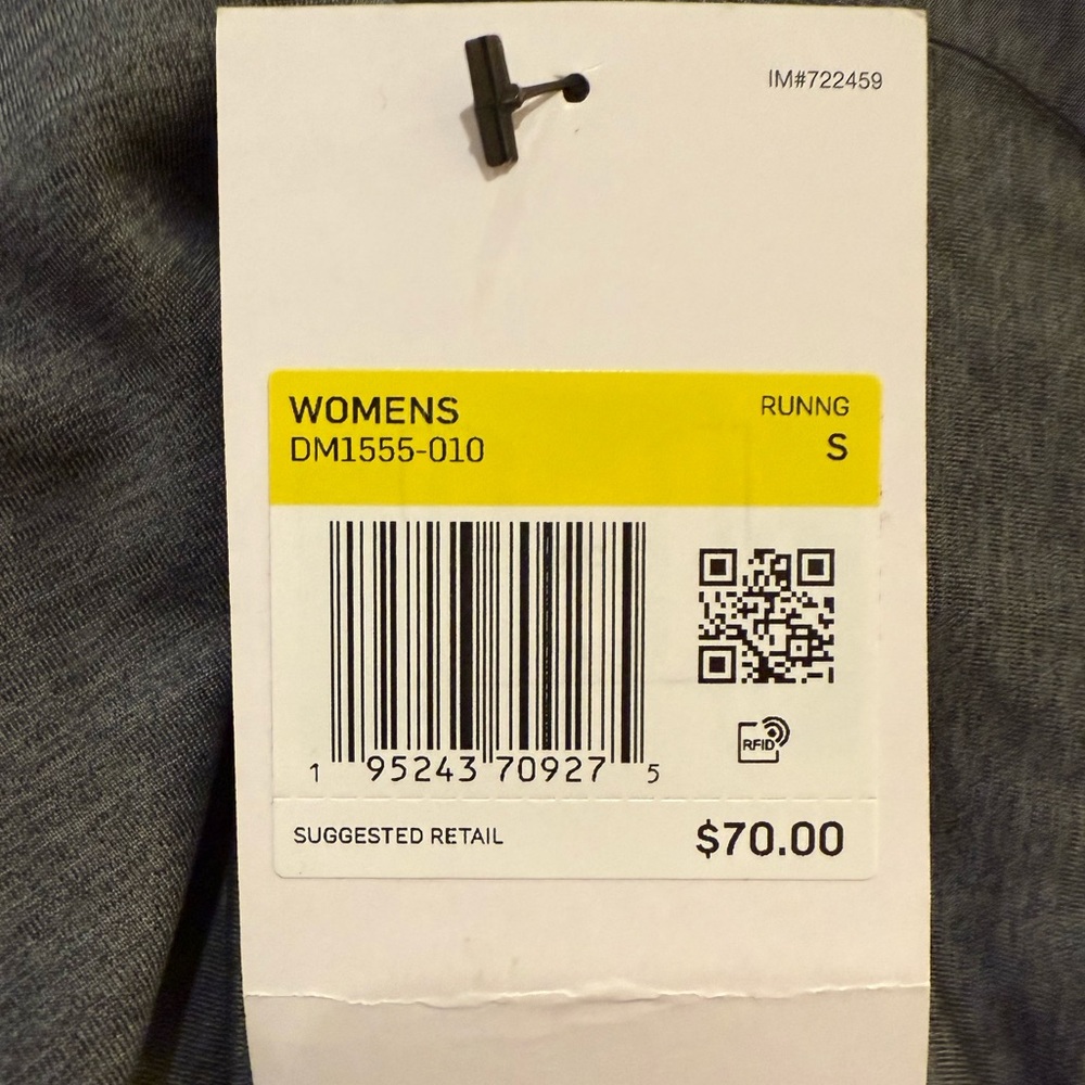 Nike Dri-Fit Leggings Womens S Black Gray Fast Warm Runway Fleece Lined Running - Picture 4 of 4